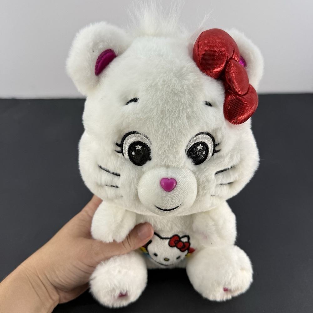 Basic Fun Hello Kitty x Care Bears White Plush Stuffed Animal Collectible 2023 - Picture 2 of 7